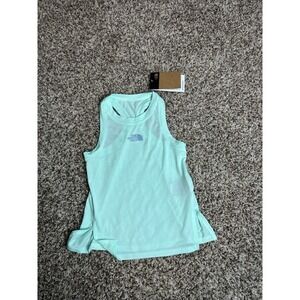 NWT The North Face Girls Crater Aqua‎ Never Stop Tank Top sz Small